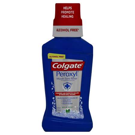 COLGATE Colgate Peroxyl Mouth Sore Rinse Mild Mint Mouthwash 8 fl. oz., PK6 732028